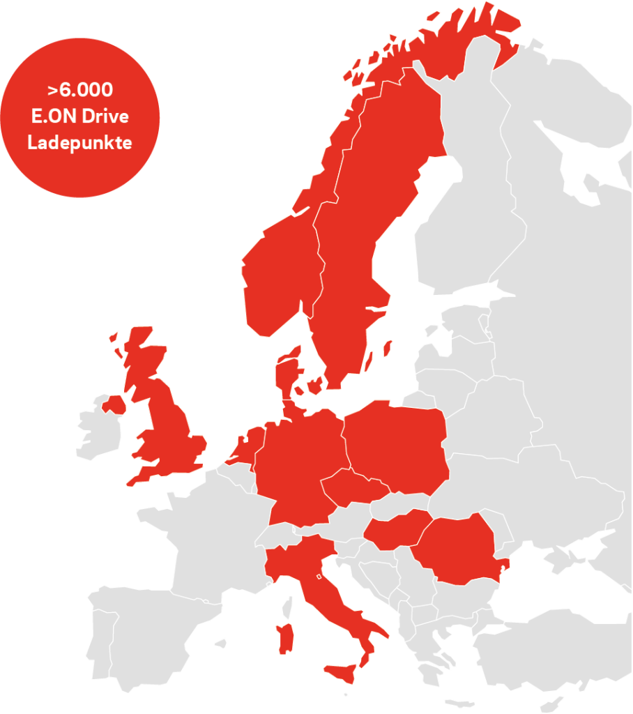 EDRI Karte - Ladepunkte europaweit